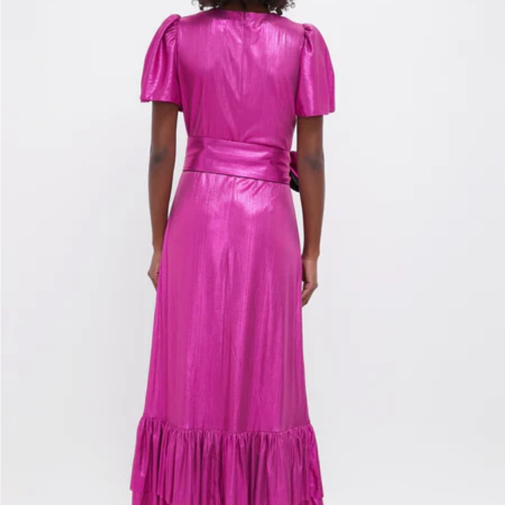 Pomander Place fuschia metallic angelina dress XXL - Picture 2 of 4